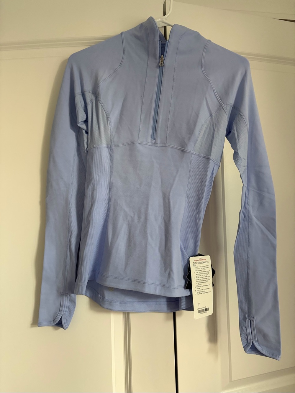 lululemon athletica Light Blue Half-Zip Hoodie